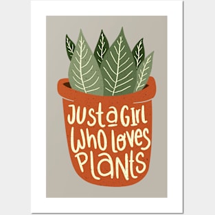 Girl Loves Plants Posters and Art